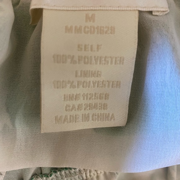 MM Couture Green Strapless Midi Summer Dress.  New Without Tags.  Size M. - Picture 4 of 4